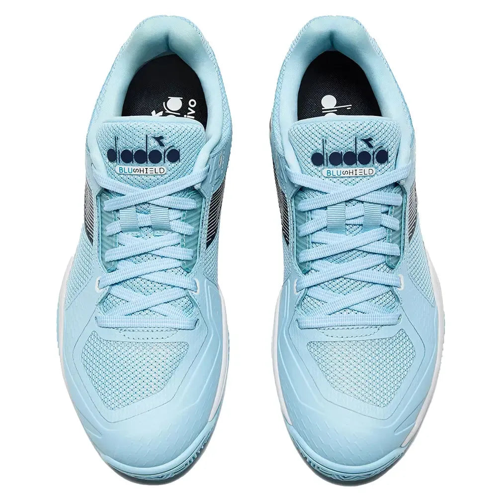 Women's Blushield Torneo 3 Clay Tennis Shoes Corydalis Blue and Black Iris