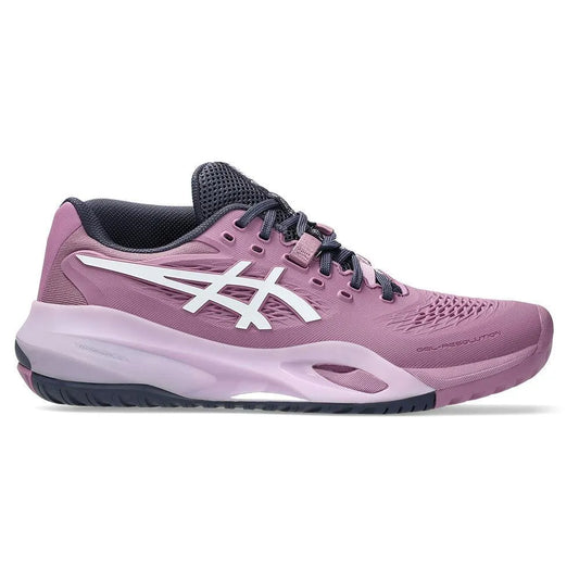 Women's GEL-Resolution X Tennis Shoes Ube and White