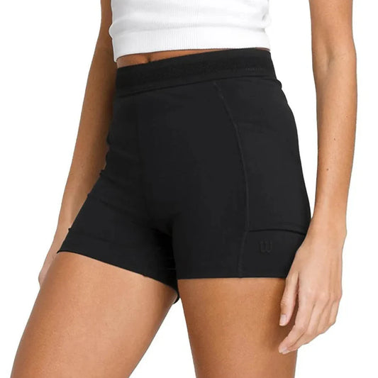 Women's Carry All Tennis Short-Apparel-Wilson-113603-BLACK-L-Tennis Express