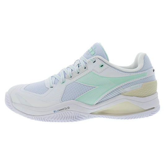 Women's Blushield Torneo 3 Clay Tennis Shoes White and Bay