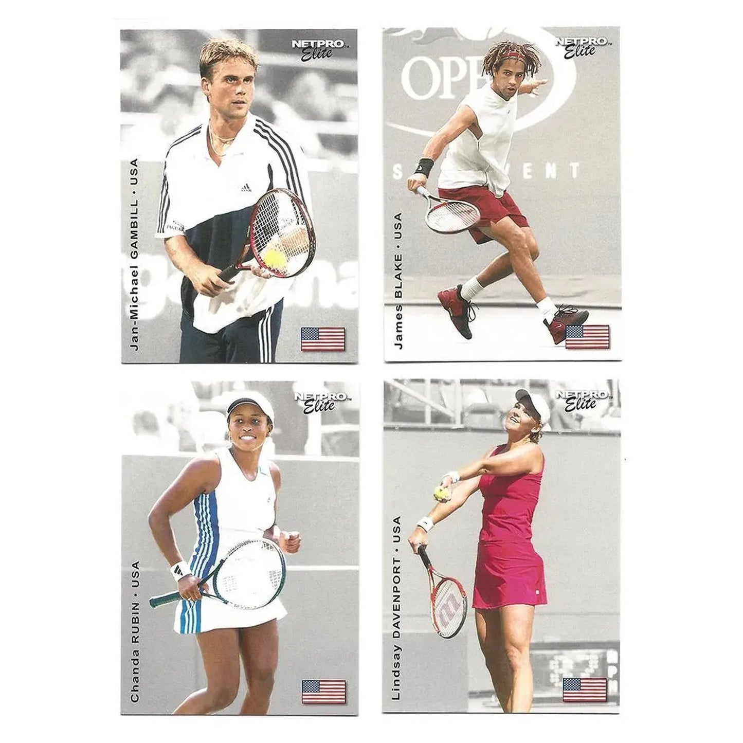 NETPRO Elite Event Edition Tennis Collector Card Set