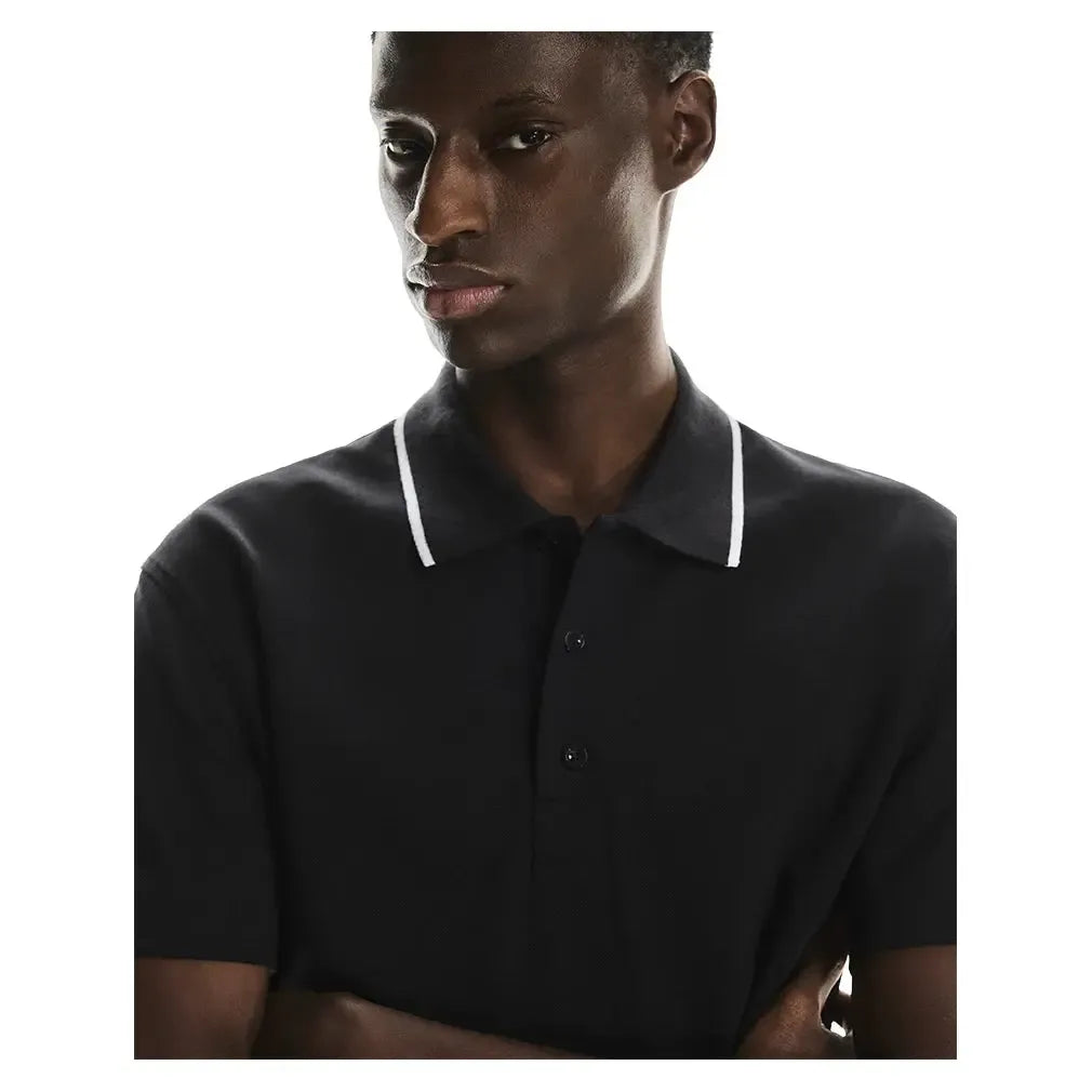 Men's Courtside Tennis Polo Black