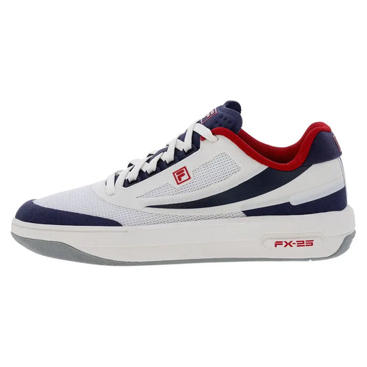 Men's FX-25 Tennis Shoes White and Navy - Size 7