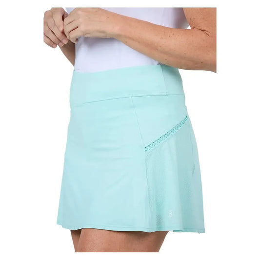 Women's 14 Inch Tennis Skort Blue Light