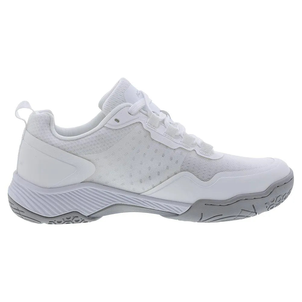 Men's Clear Shot Quicksilver Pickleball Shoes White and Silver