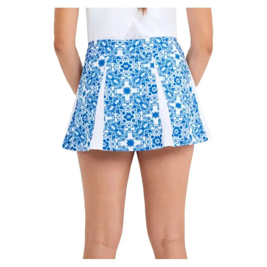 Women's 13 inch Tennis Skort Sandra Tiles