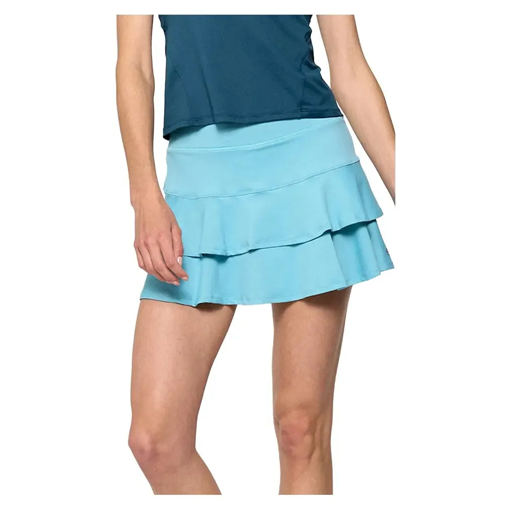 Women's Match 13 Inch Tennis Skort Tiffany Blue