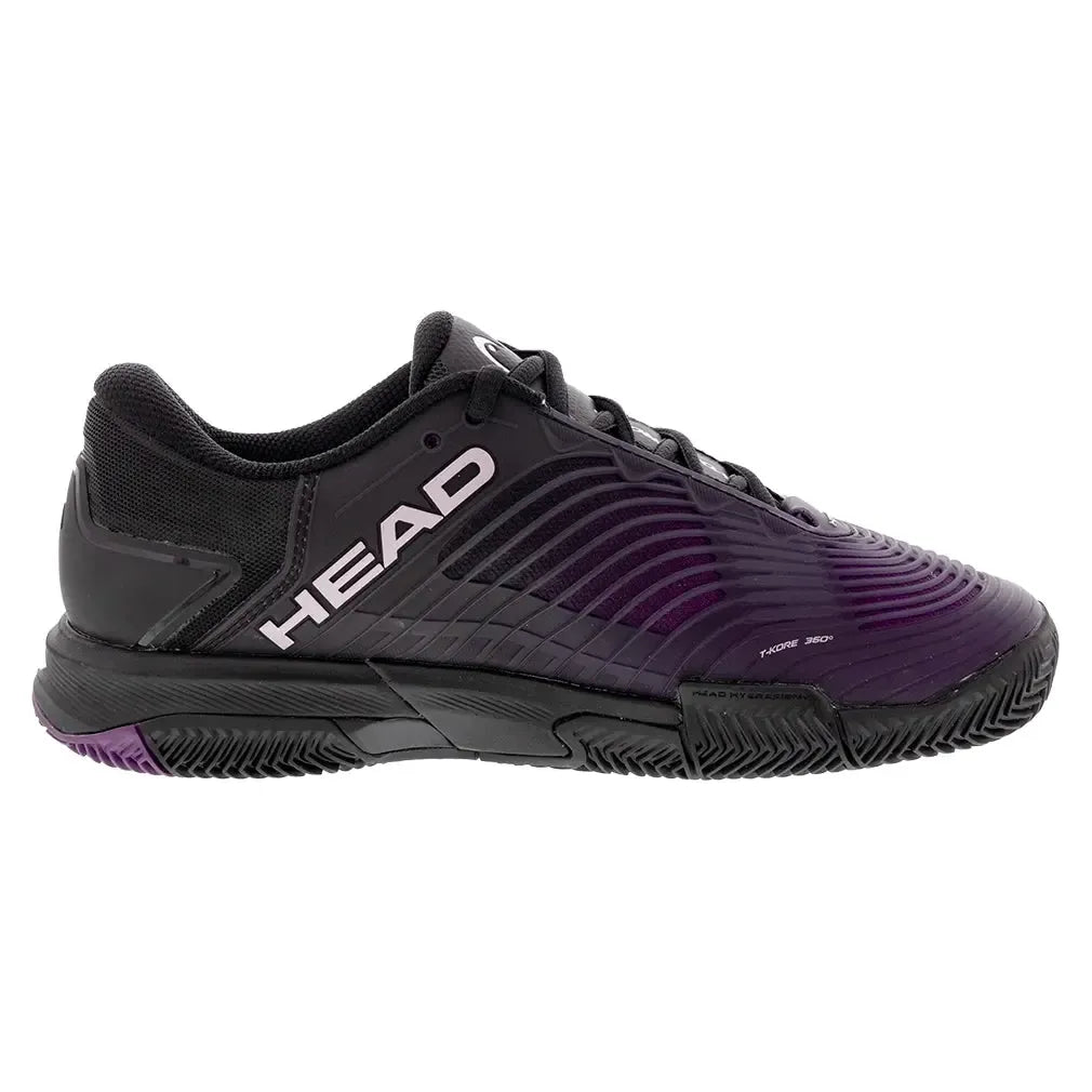 Women's Revolt Pro 4.5 Clay Tennis Shoes Black and Plum