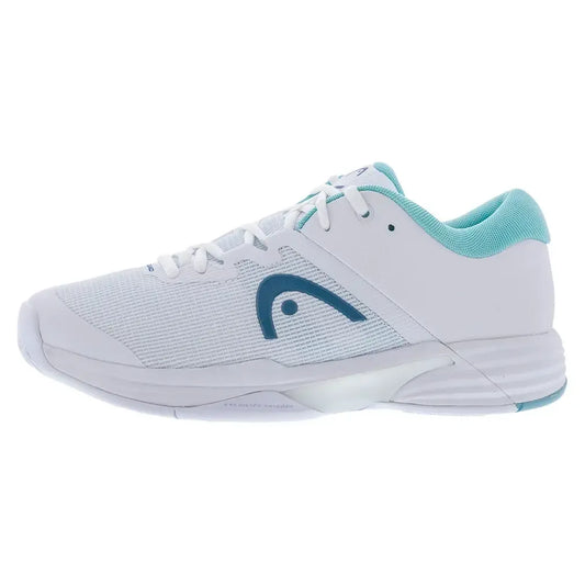 Women's Revolt Evo 2.0 Tennis Shoes White and Turquoise