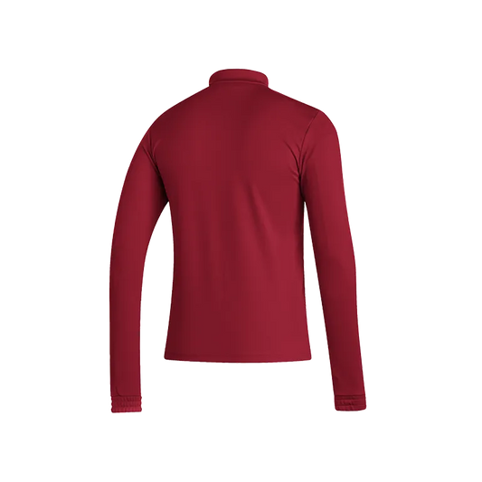 Sudadera Adidas media cremallera roja