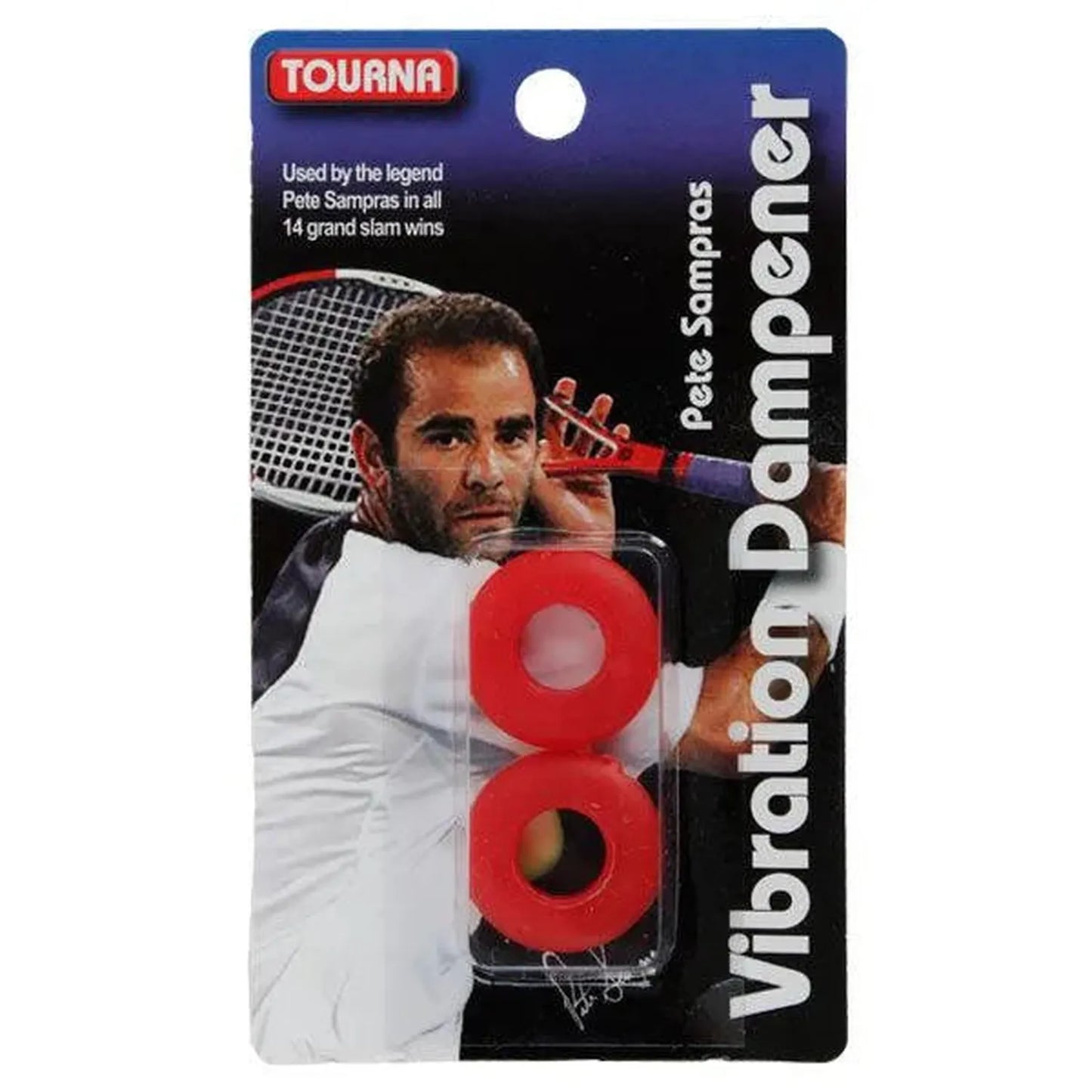 Sampras Red Vibration Tennis Dampener