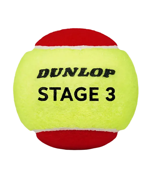 Balls Dunlop Stage 3 Rojo/Amarillo (Pack x3) 2025
