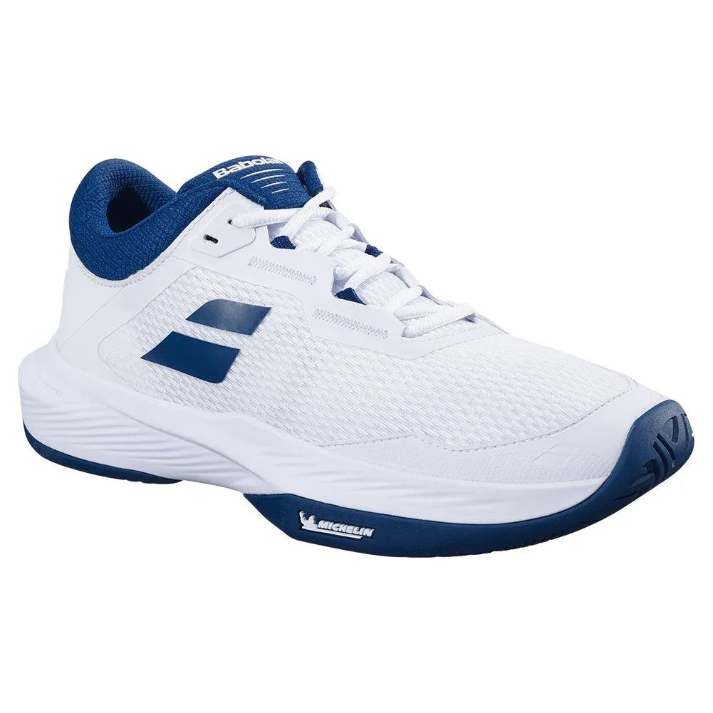 Men's SFX 4 Tennis Shoes White and Estate Blue