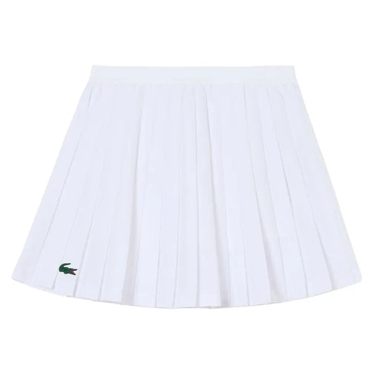 Girls' Logo Sport Pleated Tennis Skirt-Apparel-Lacoste-447286-W8L-1-Tennis Express
