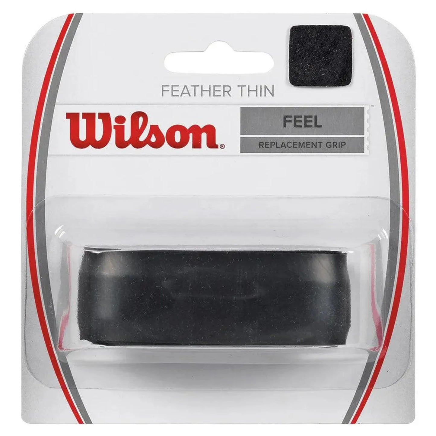 Featherthin Replacement Tennis Grip Black-Accessories-Wilson-45188-DEFAULT-L-Tennis Express