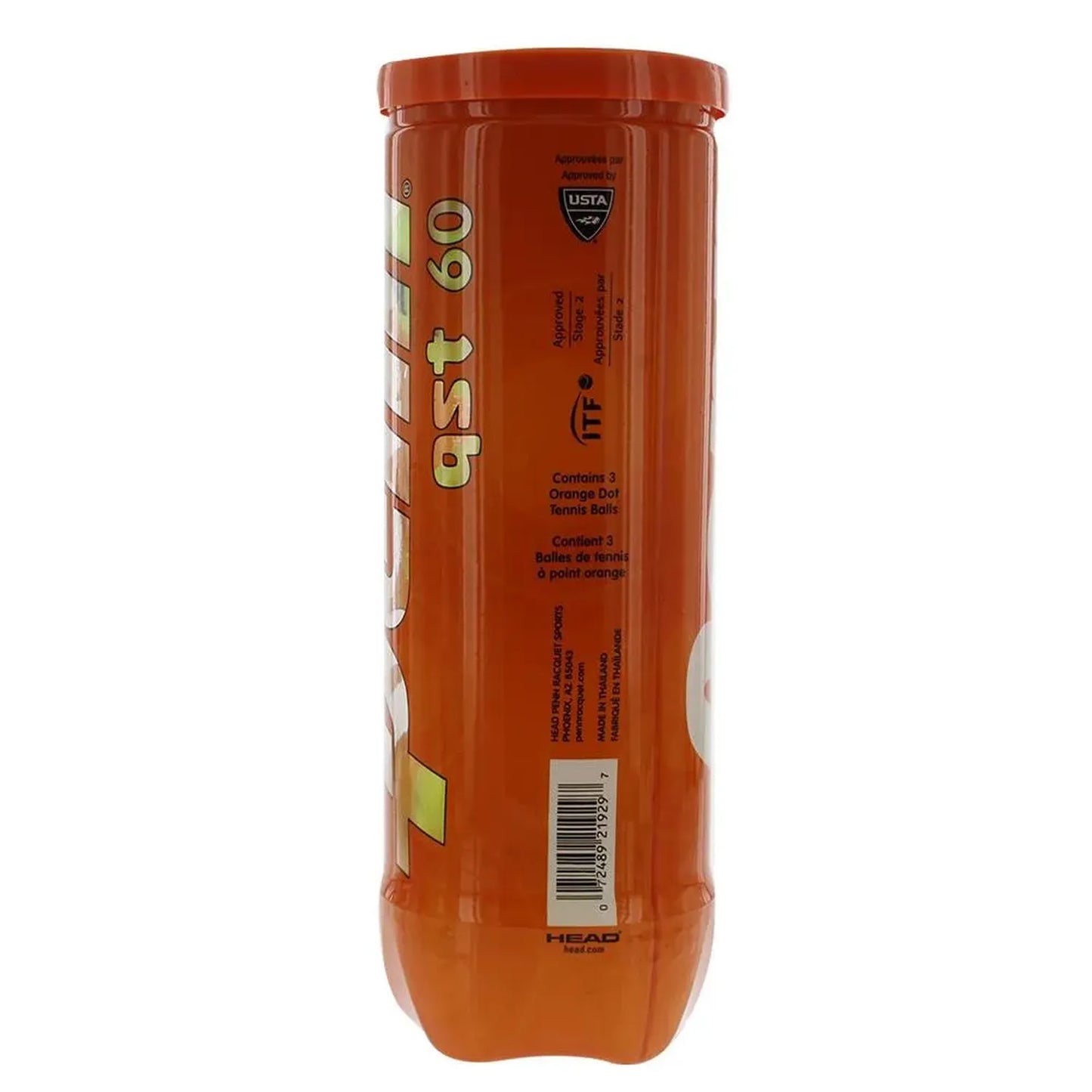 QST 60 Orange Dot Stage 2 Tennis Ball Can
