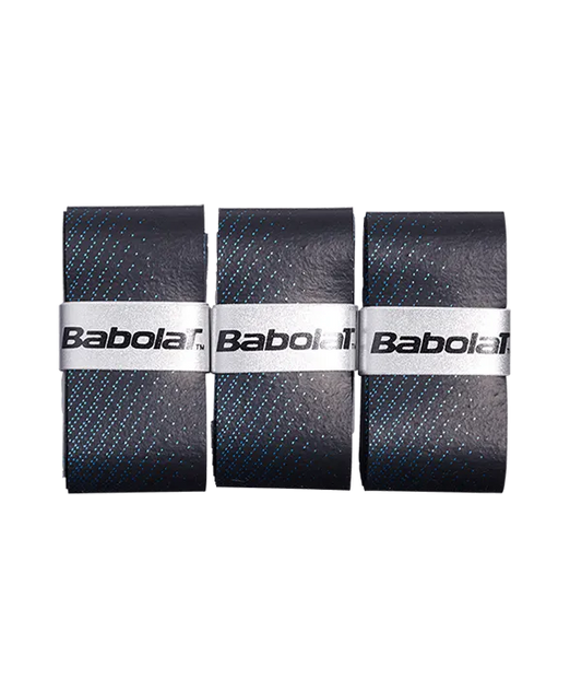 Overgrips Babolat VS Original Liso Negro/Azul (Pack x3)