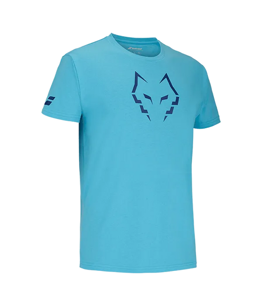 Camiseta Babolat Algodon Cyan 2025 J. Lebron