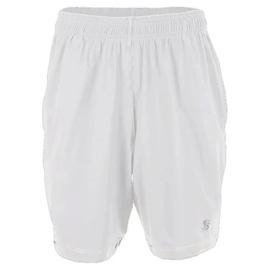 Men's SB Sport Game 9 Inch Tennis Short White-Apparel-Sofibella-8011WHT-U22-1-Tennis Express