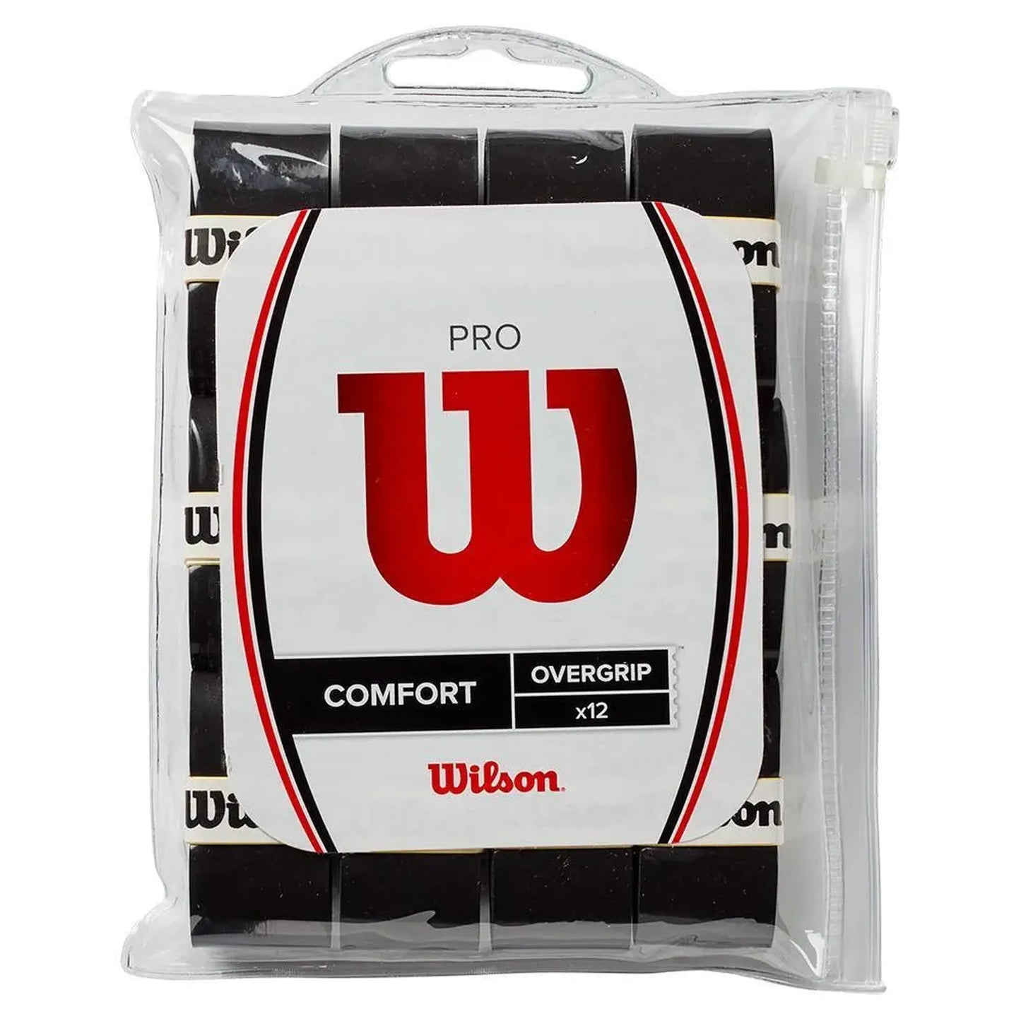 Pro Overgrip Tennis Grip 12 Pack Black-Accessories-Wilson-90610-DEFAULT-L-Tennis Express