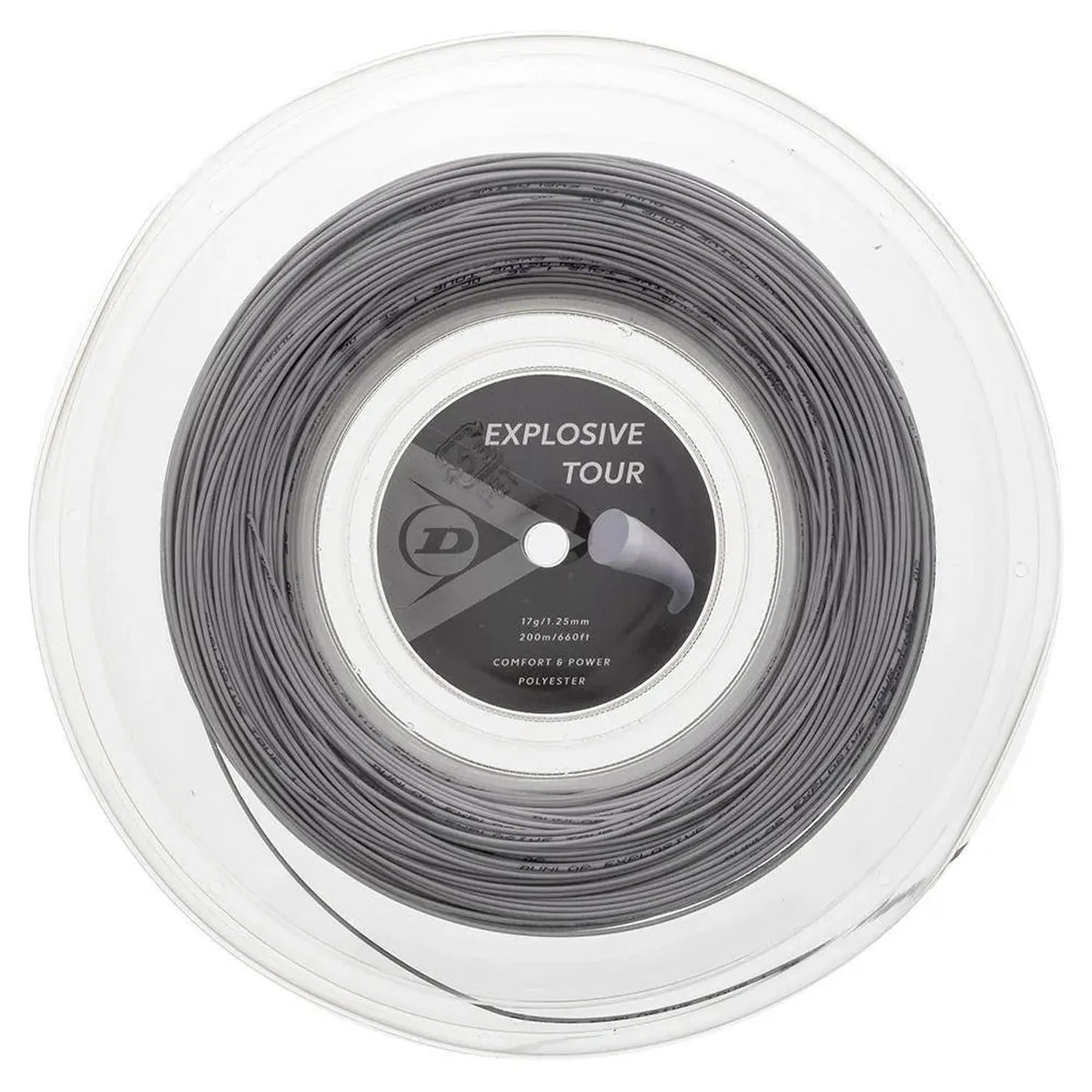 Explosive Tour Silver 16G Tennis String Reel-Strings-Dunlop-93451-DEFAULT-L-Tennis Express