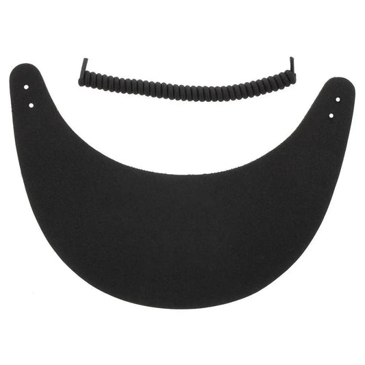 Foam Tennis Visor with Coil-Apparel-Clarke-93452-BLACK-L-Tennis Express