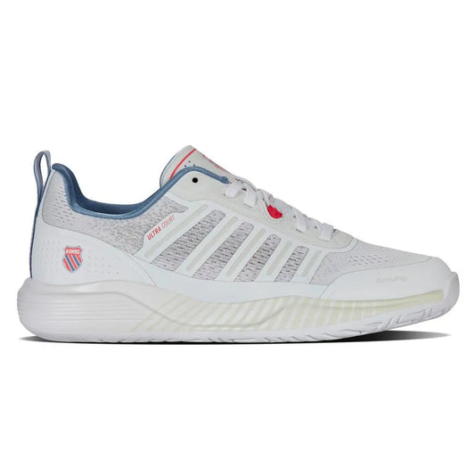 Women's Ultra Court Pickleball Shoes White and Faded Denim