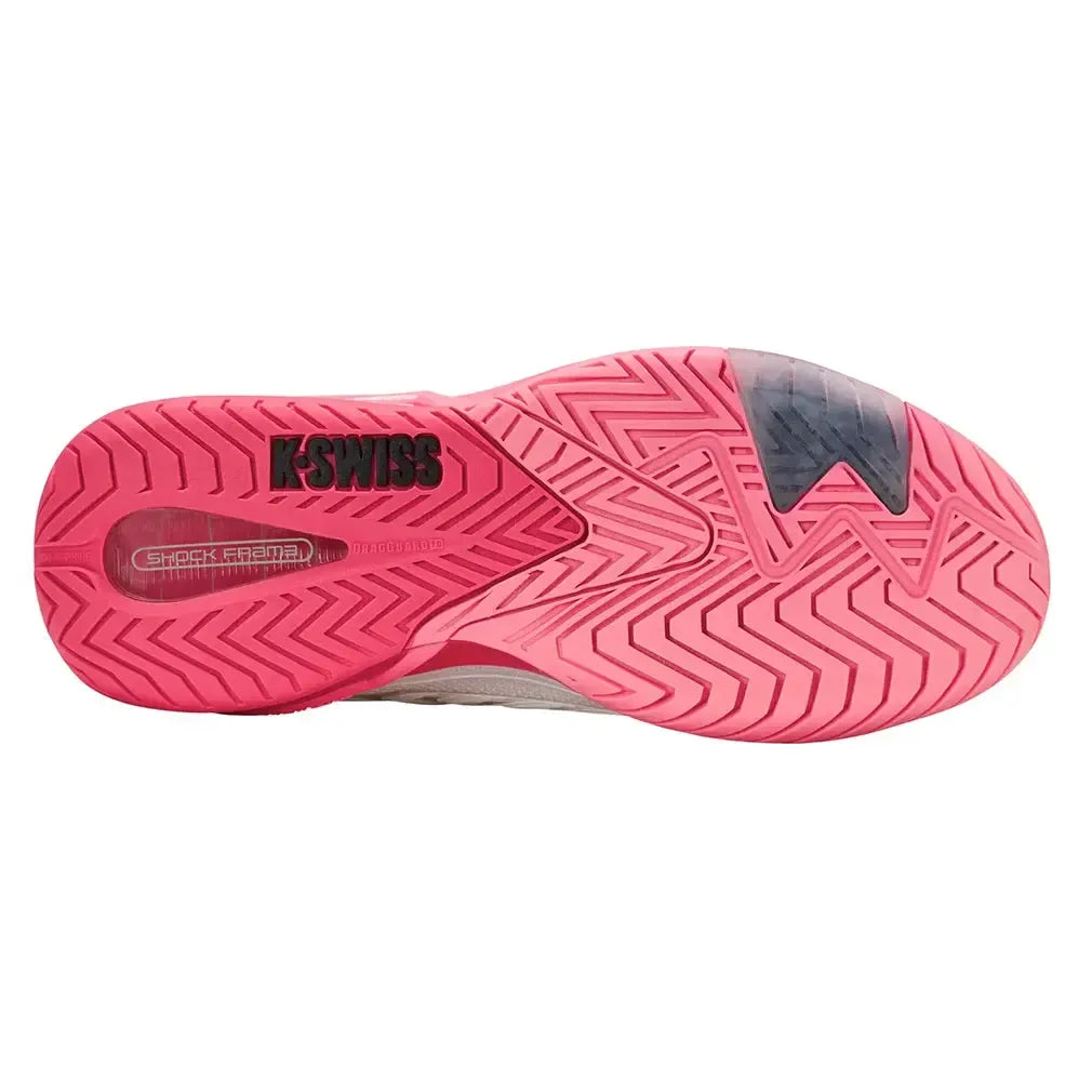 Women's Ultrashot 4 Tennis Shoes White and Neon Pastel Pink