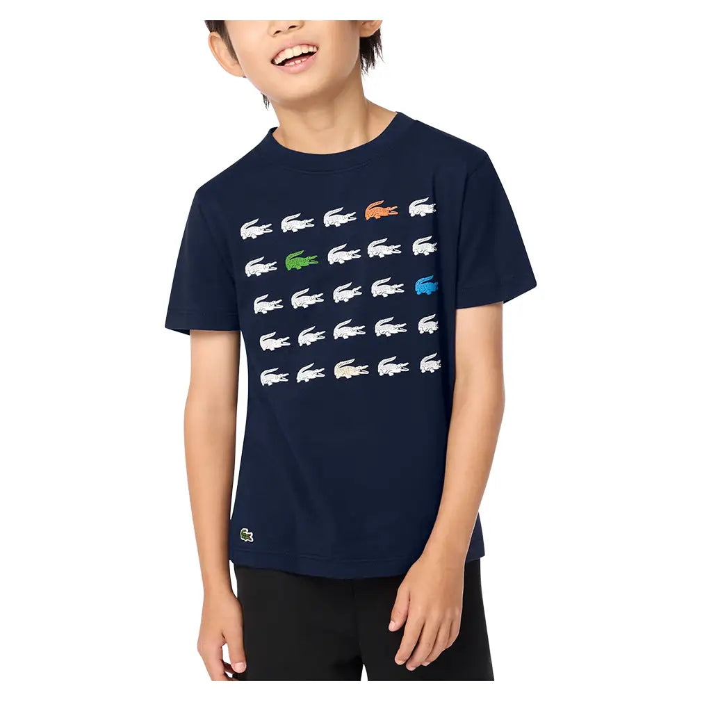Boys' Croc Grid Tennis Tee