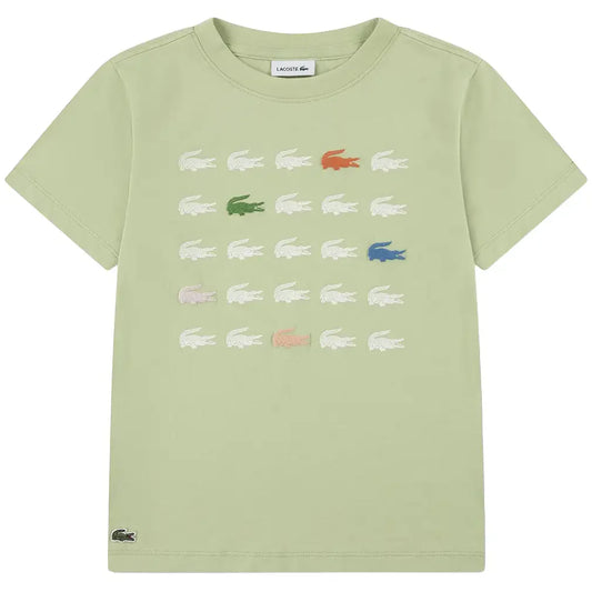 Boys' Croc Grid Tennis Tee-Apparel-Lacoste-947587-UyB-1-Tennis Express