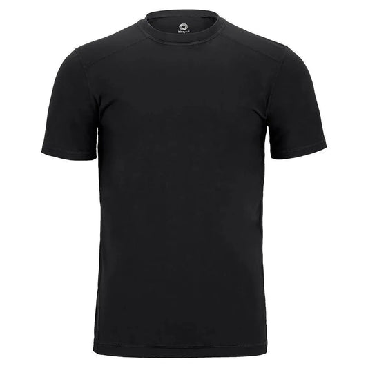 Men's Short Sleeve Tennis Crew-Apparel-BloqUV-96400-BLACK-L-Tennis Express