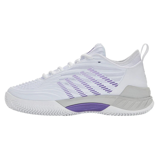 Women's Hypercourt Supreme 2 HB Clay Tennis Shoes White and Lunar Rock