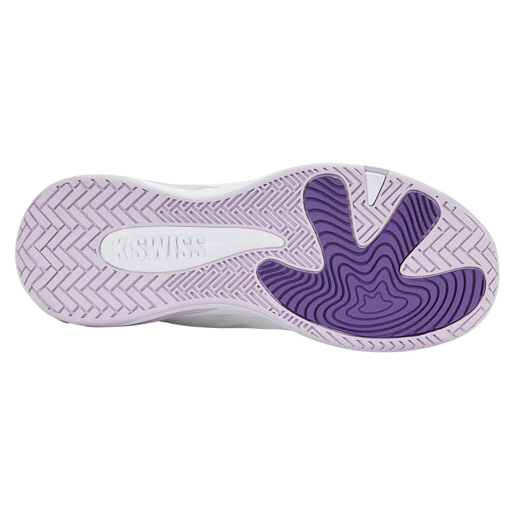 Women's K-Frame Pickleball Shoes White and Orchid Hush