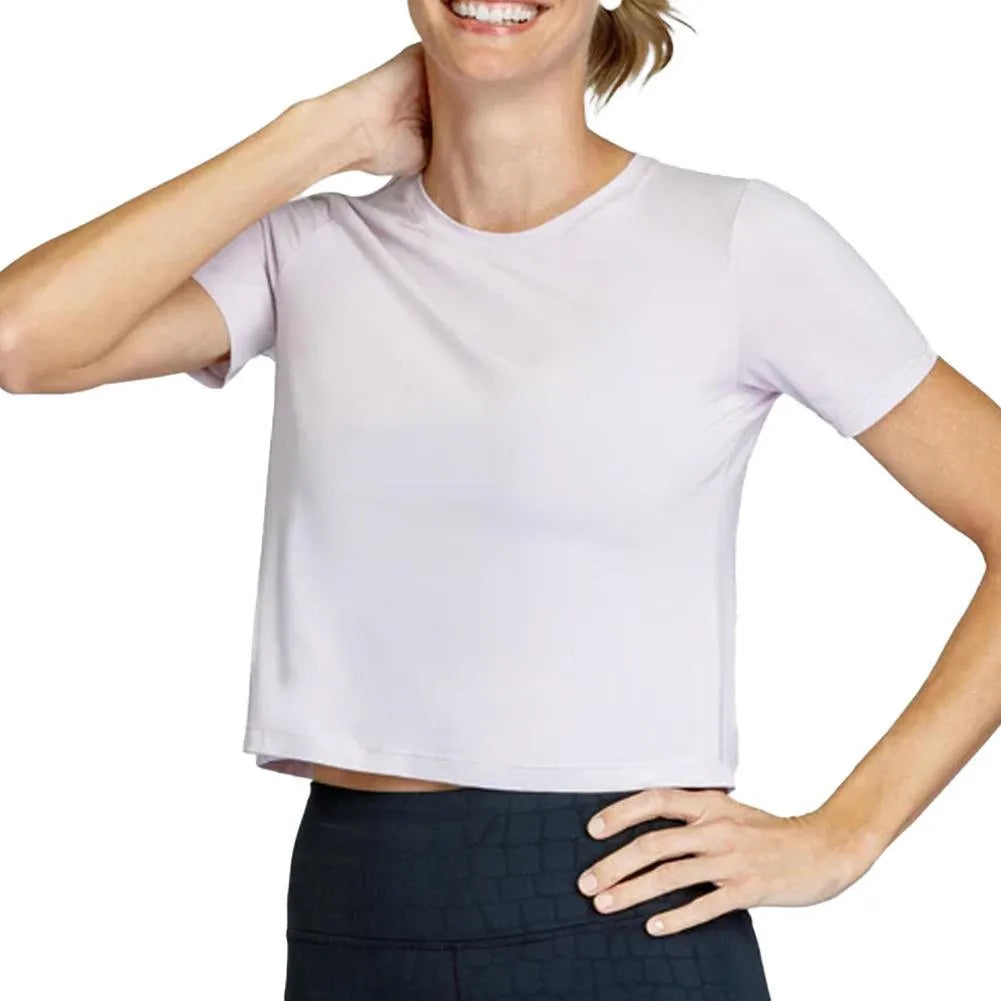Women's Ferrara Short Sleeve Tennis Top Misty Lilac
