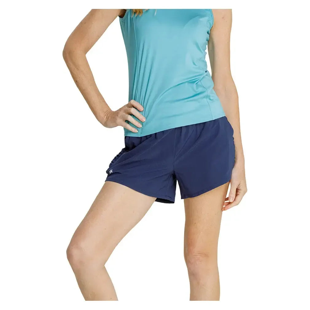 Women's Roe Shorts with Briefs and Ruched Inserts
