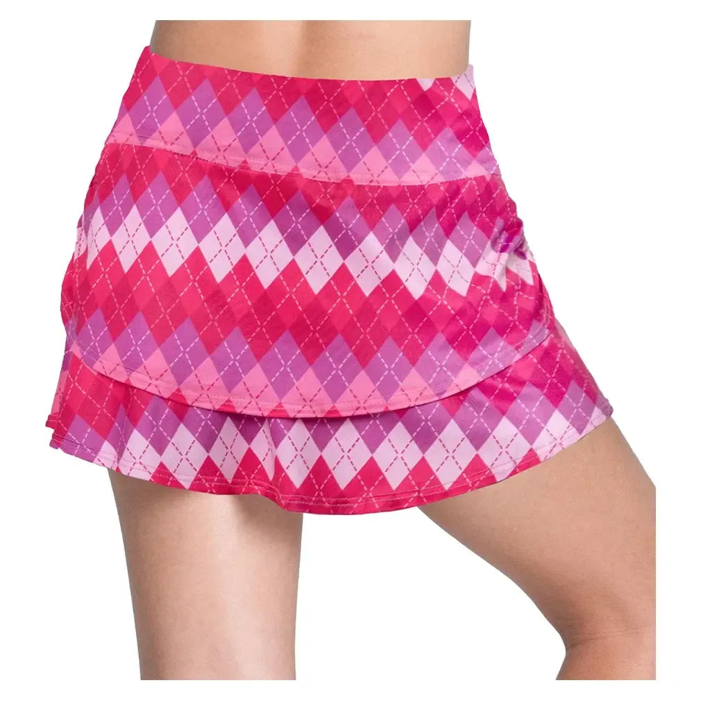 Girls' Diamond Court Tier Tennis Skort Mulberry