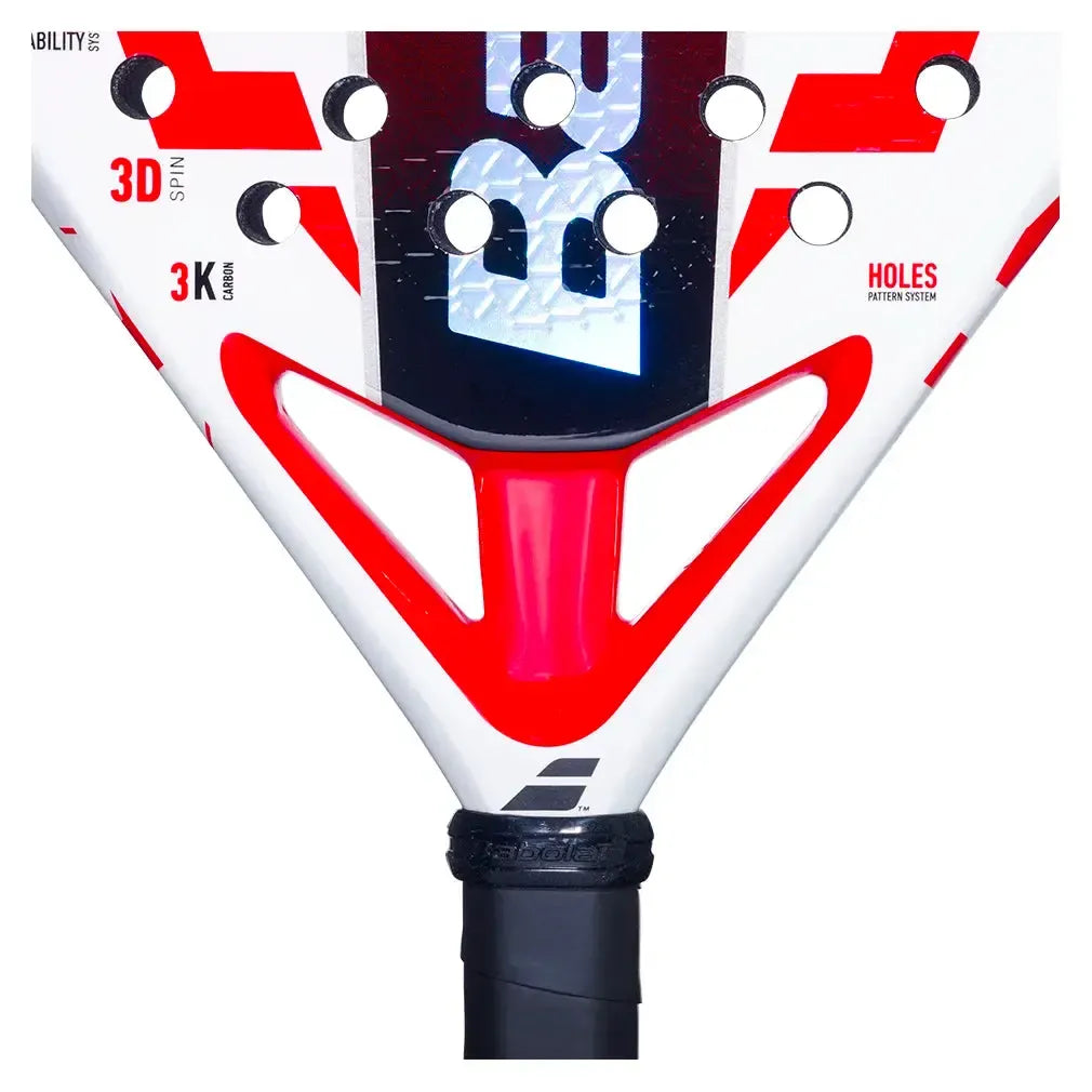 Viper Juan Lebron 2025 Padel Racquet White and Red