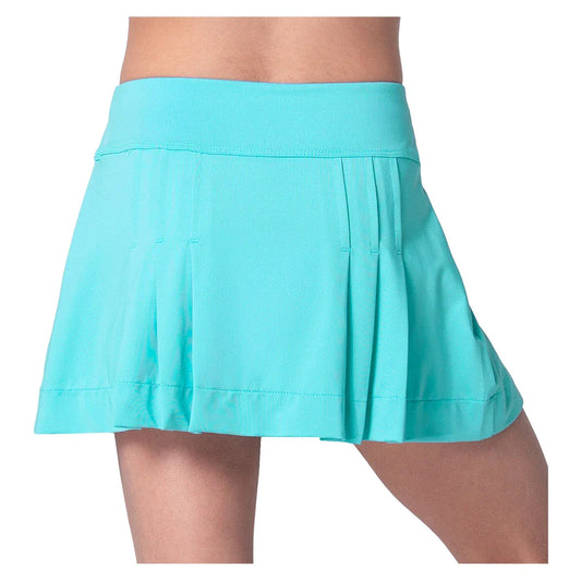 Girls' Elite Pleat Tennis Skort Aquamarine