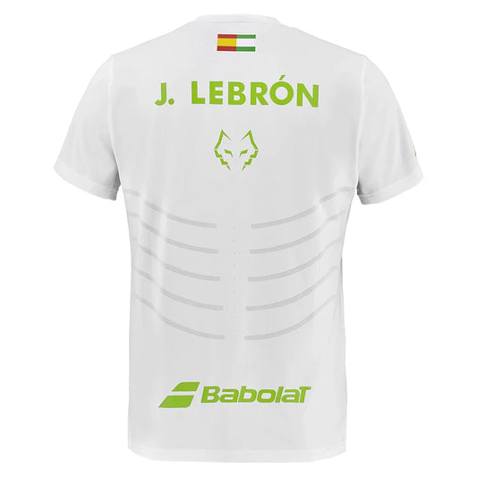 Mens Juan Lebron Replica Tennis Top White
