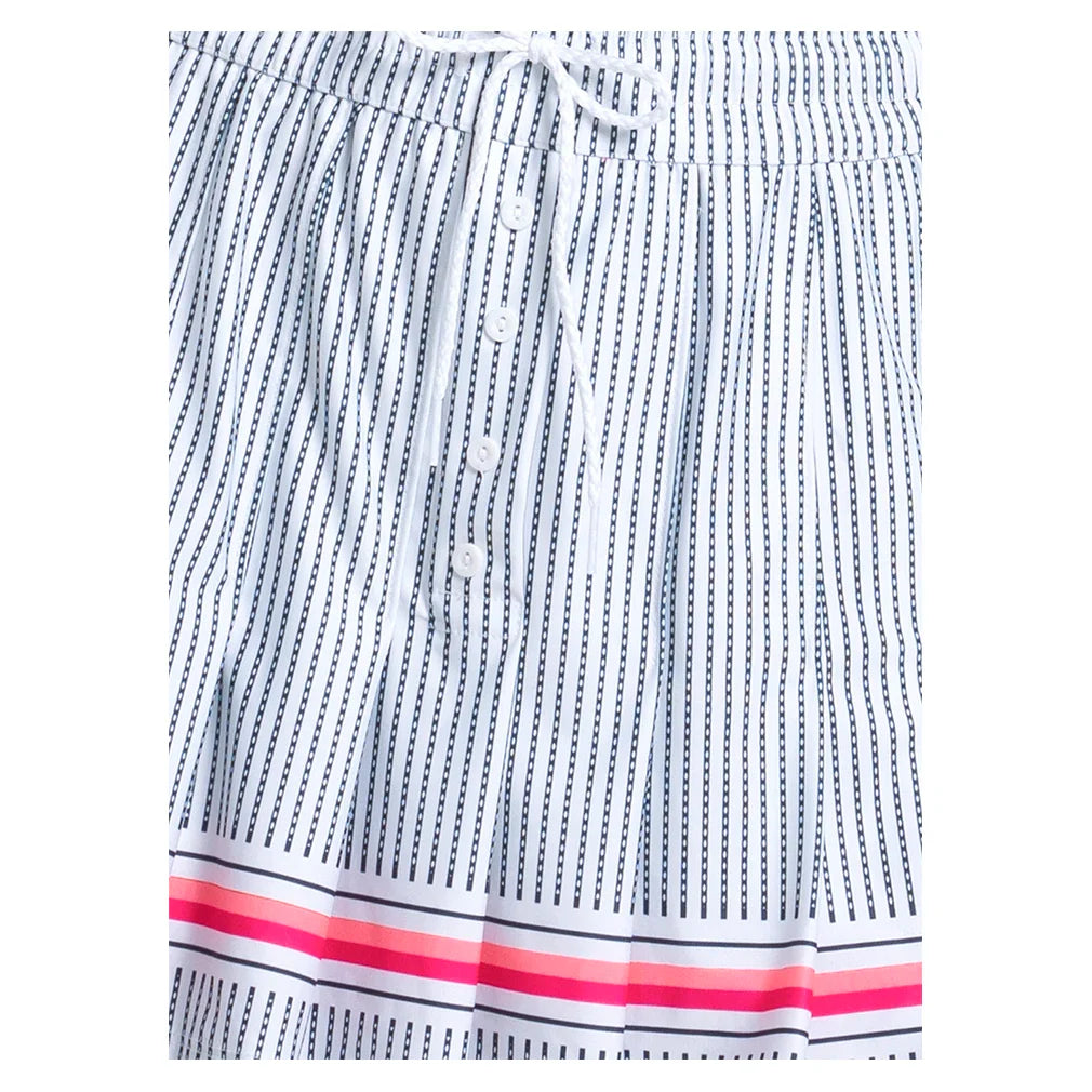 Women's High Waisted Glow Stripe Tennis Skort Multicolor
