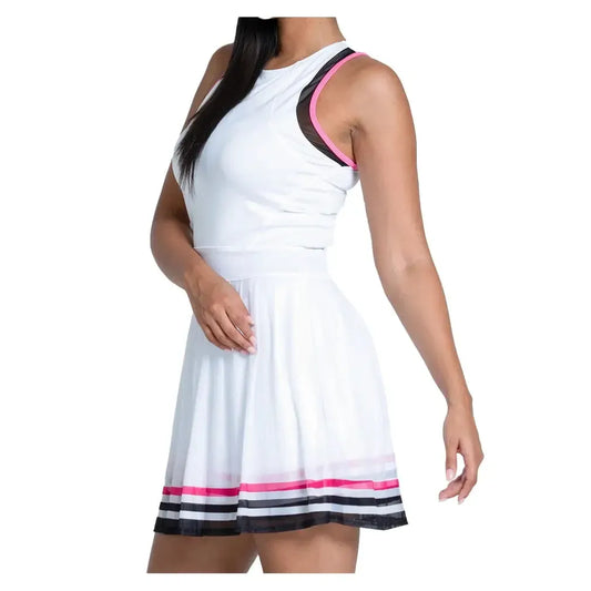 Women's Kinetic Energy Tennis Dress White and Black