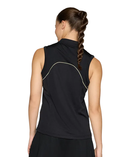 Camiseta Asics Manga Corta Court Perfomance Negro Mujer 2025