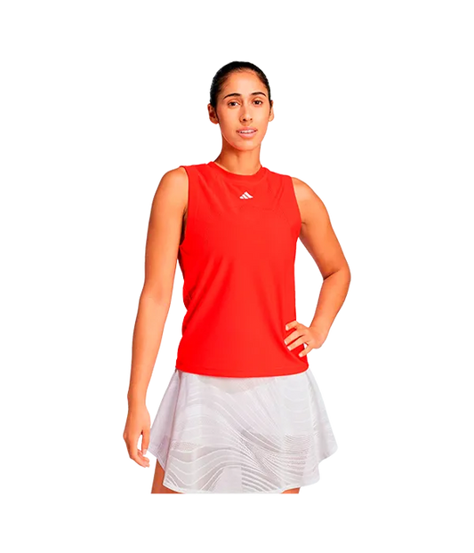 Camiseta sin mangas Adidas Match Pro Mujer Rojo 2025