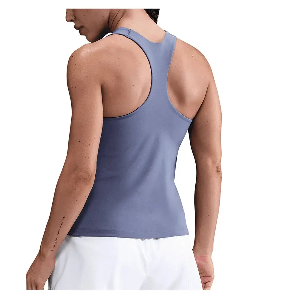 Women's Swoosh Medium-Support Padded Sports Bra Tank World Indigo and White