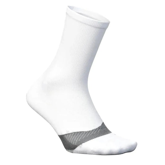 Elite Light Cushion Mini Crew Tennis Socks White-Socks-Feetures-E90-33158U24-Tennis Express