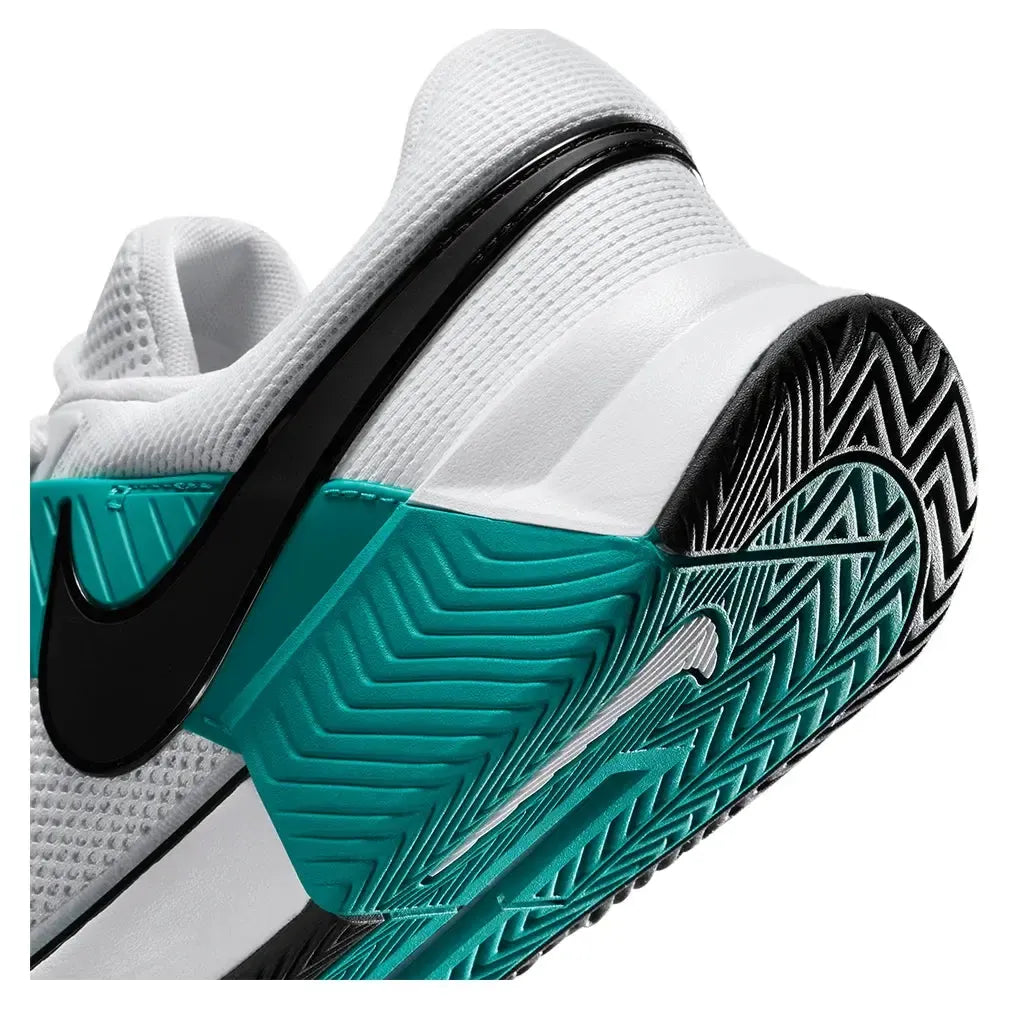 Men's Zoom GP Challenge 1 Tennis Shoes White and Radiant Emerald
