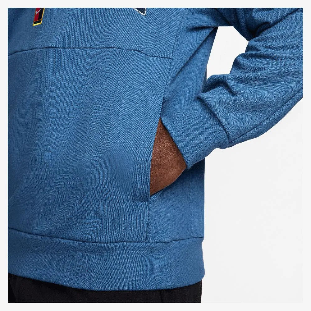 Men's Heritage Dri-FIT Fleece Tennis Hoodie Star Blue and Psychic Blue