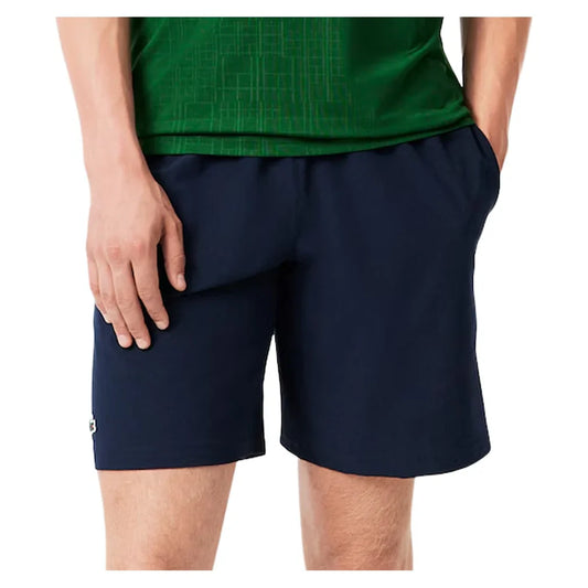 Men's Novak Djokovic Ultra-Dry Woven 8 Inch Tennis Short Navy Blue and Calathea
