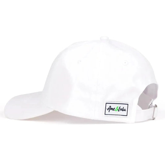 Womens Love Stitched Hat White