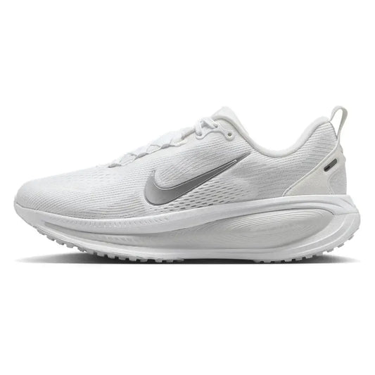 Women's Vomero 18 Running Shoes White and Metallic Silver